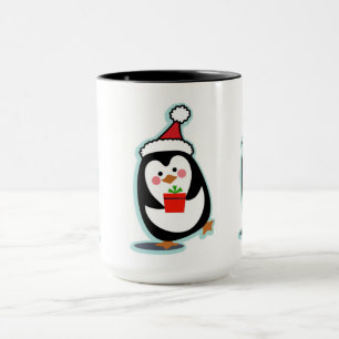 Tasse de Noël de pingouin - pingouins