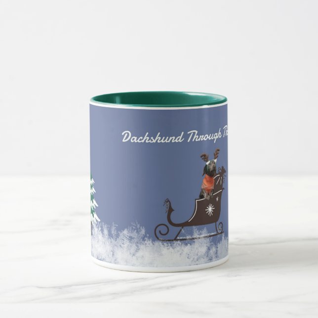Tasse de Noël de teckel (Centre)