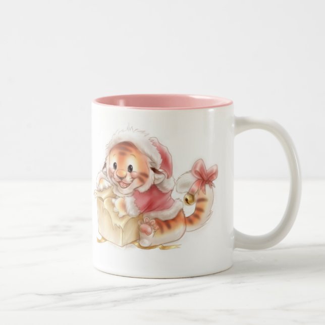 Tasse de Noël de tigre de Li'l (Droit)