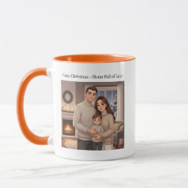 Tasse de Noël Familiale Cosy – Illustration Cadeau