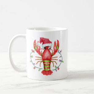 Tasse de Noël festive au homard avec chapeau de Pè