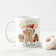 Tasse de Noël personnalisée en forme d'homme en pa