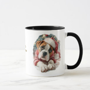 Tasse de Noël pour amateurs de chiens/ Boxer