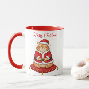 Tasse de Noël pour chat Santa Paws pour café