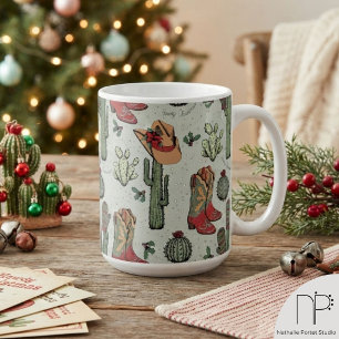 Tasse de Noël Western Howdy
