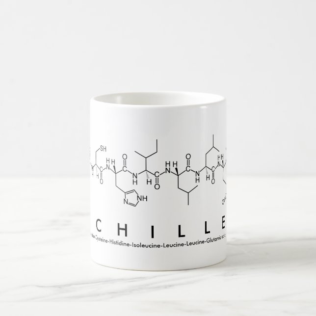 Tasse de nom de peptide d'Achille (Centre)