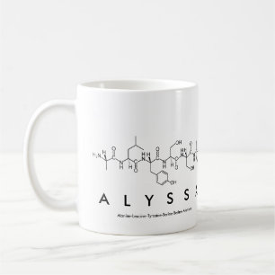 Tasse de nom de peptide d'Alyssa