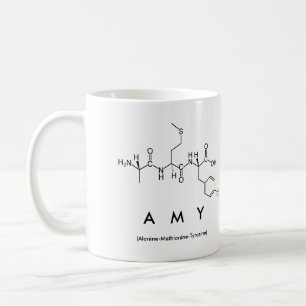 Tasse de nom de peptide d'Amy