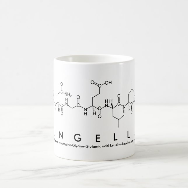 Tasse de nom de peptide d'Angella (Centre)
