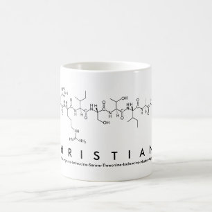 Tasse de nom de peptide de Christiana
