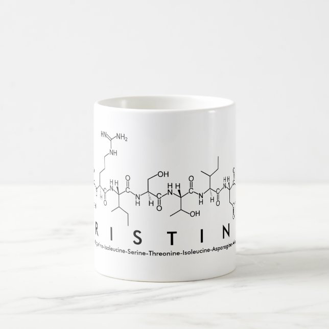 Tasse de nom de peptide de Cristina (Centre)