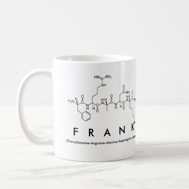Tasse de nom de peptide de Frank (Gauche)