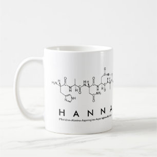 Tasse de nom de peptide de Hanna