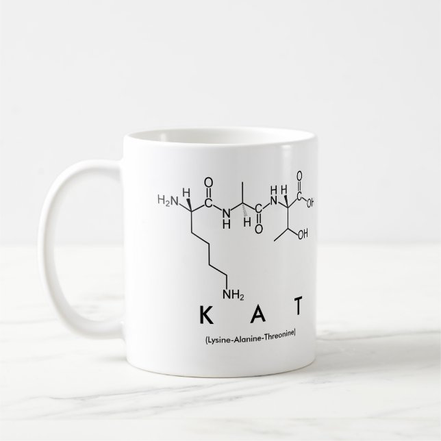 Tasse de nom de peptide de KAT (Gauche)