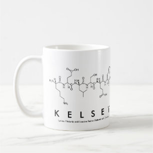 Tasse de nom de peptide de Kelsey