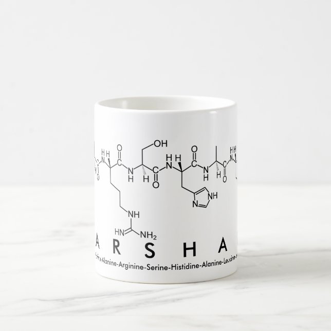 Tasse de nom de peptide de Marshall (Centre)