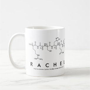 Tasse de nom de peptide de Rachel