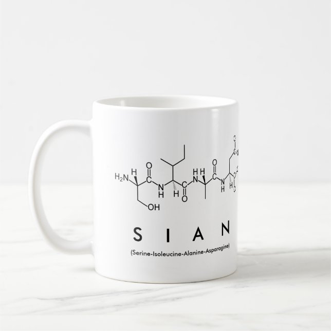 Tasse de nom de peptide de Si-ngan (Gauche)