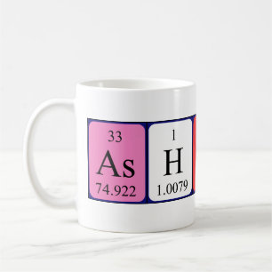 Tasse de nom de table périodique d'Ashton
