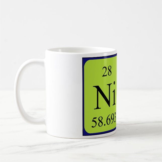 Tasse de nom de table périodique de NIC (Gauche)