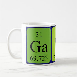 Tasse de nom de table périodique Gavin