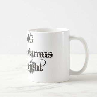 Tasse de Nostramadus avec la police grunge fraîche