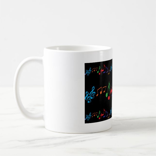 Tasse de notes musicales (Gauche)