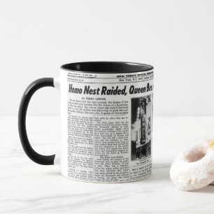 Tasse de nouvelles d'émeutes de Stonewall