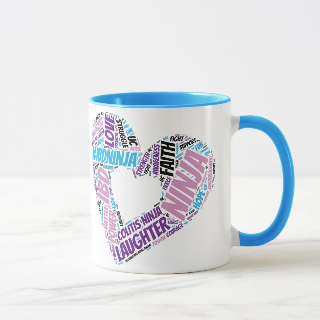 Tasse de nuage de mot de #IBDninja (Droite)