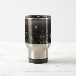 Tasse de nuit de New York de paysage urbain de