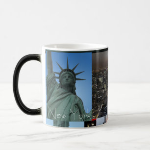 Tasse de nuit de New York de paysage urbain de