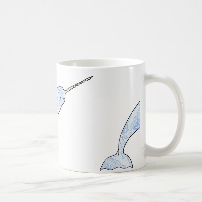 Tasse de Paisley Narwhal (Droite)