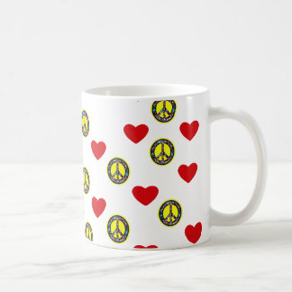 Tasse de paix et d'amour