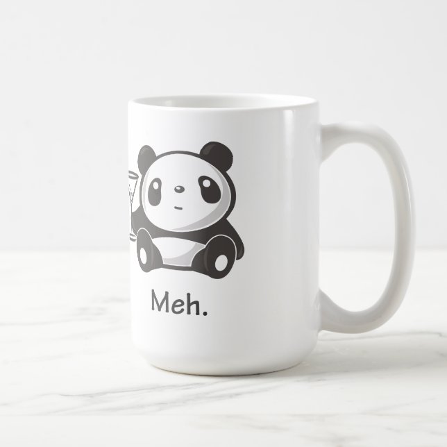 Tasse de panda de Meh (Droite)