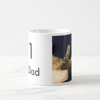 Tasse de papa du chat #1 avec la photo