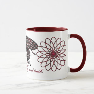 Tasse de papillon de pierre porte-bonheur de