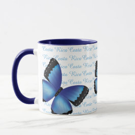 Tasse de papillon du Costa Rica Morpho