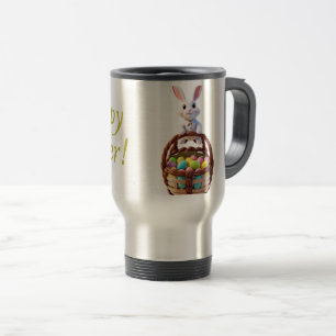 Tasse de Pâques, lapin, oeufs