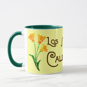 Tasse de pavot de Los Angeles la Californie Deco