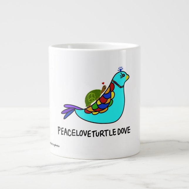Tasse de PeaceLoveTurtleDove (Devant)