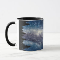 Tasse de peinture de galaxie de manière laiteuse