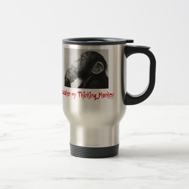 Tasse de pensée de singe (Droit)