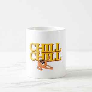 Tasse de personnage de dessin animé rétro Chill Ch