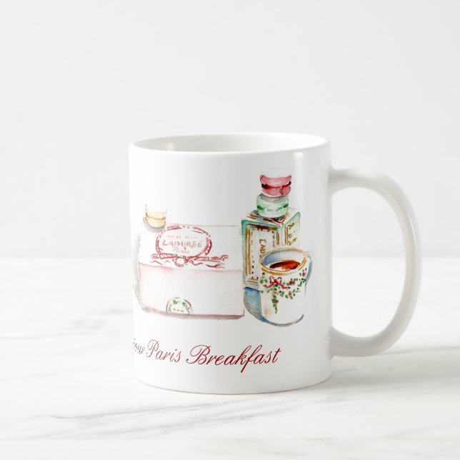 Tasse de petit déjeuner de Bonjour Paris (Droite)