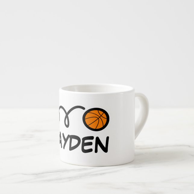 Tasse de petit enfant personnalisée avec mignon ba (Devant droit)