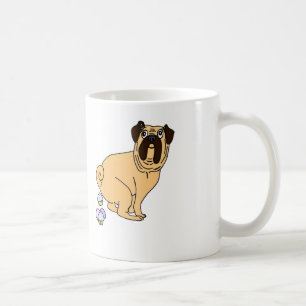 Tasse de petits gâteaux de Pooping de carlin