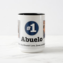 Tasse de photo de coutume d'Abuelo 2 du numéro un