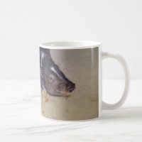 Tasse de photographie de porc gonflée par pot