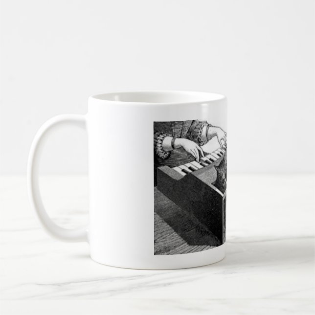 Tasse de piano de chat (Gauche)