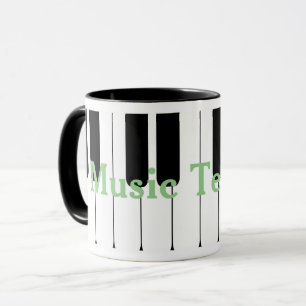 Tasse de piano de professeur de musique